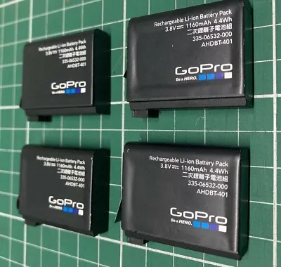 $40 • Buy GoPro HERO4 Batteries - 100% Original X 4 - AHDBT-401