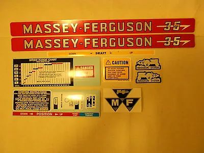 Massey Ferguson 35 Decal Set • $32.25