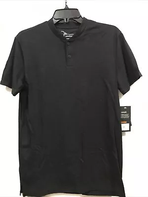 Marc Anthony - Men - Slim Fit Henley Shirt - Black - Size Small (tw-4002) • $17.95