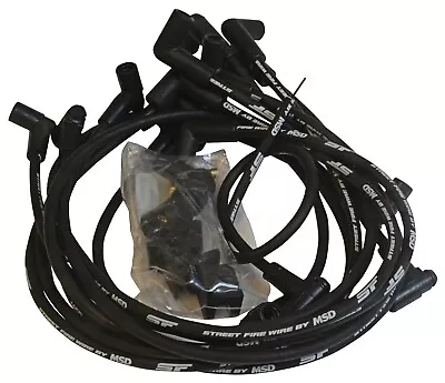 Msd Spark Plug Wires Street Fire 8.0Mm Black 90 Deg Boots Chevy Pontiac Olds Sm • $73.03