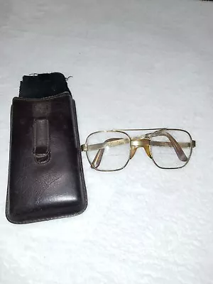 American Optical Styleguard II Z87  Vintage Goldtone Eyeglasses I45 Needs TLC • $19.99