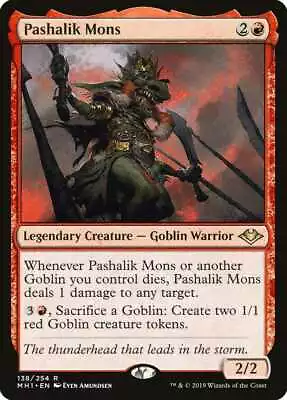 1x PASHALIK MONS - Goblin - Modern Horizons/Dominaria MTG - Magic The Gathering • £2.99