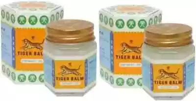 2 X Tiger Balm (White) Super Strength Pain Relief Ointment 21ml Each FREE SHIP • $12.32