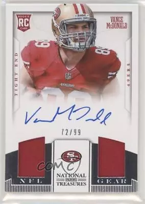 2013 Panini National Treasures Dual Signatures /99 Vance McDonald Rookie Auto RC • $5.14