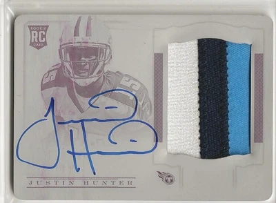 $49.99 • Buy 2013 National Treasures Justin Hunter Rookie Patch Auto 1/1 Plate Titans Vols