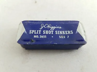 Take A Boy Fishing Today Vintage J.c. Higgins Split-shot Sinker Tin Size 7 3655 • $16.12