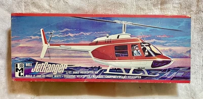 $10 • Buy Bell Jet Ranger 1/32 Scale Imc Vintage Helicopter Model Kit Police