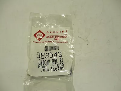 $14.99 • Buy New Genuine Oem Whirlpool 983543 Refrigerator Door Handle End Cap