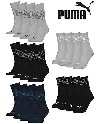 $26.39 • Buy PUMA Classic Sports Socks Mens Womens Sport Crew Sock 4 Pairs Multipack