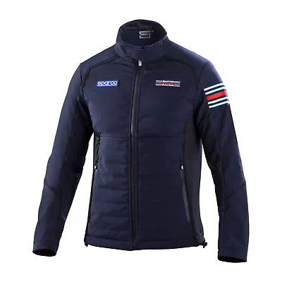 Sparco Softshell Jacket Martini Racing Fleece Lining Navy Blue (M) • $334.70