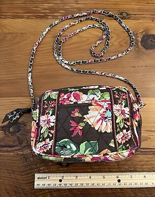 Vera Bradley English Rose RETIRED  Winter 2012 Chain Strap Crossbody Purse Bag • $16.99