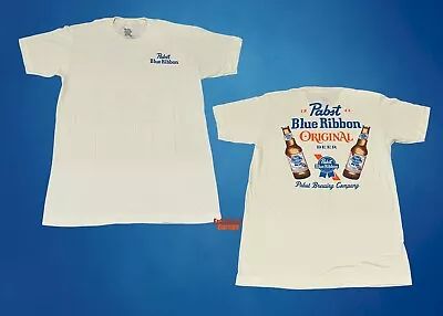 New Pabst Blue Ribbon Beer 2 Sided Mens Vintage Classic T-Shirt • $22.95