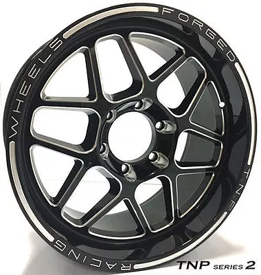 18 Inch 6 Stud Tnp 2 Black Milled Off Road Style Wheels & Tyres Ford Ranger • $2317.01