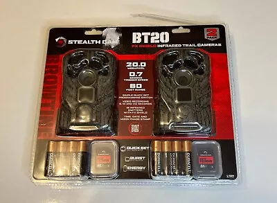 🔥 2 New Trail Cameras Stealth Cam Bt20 Fx Shield 2 Pack Infrared Cameras • $79