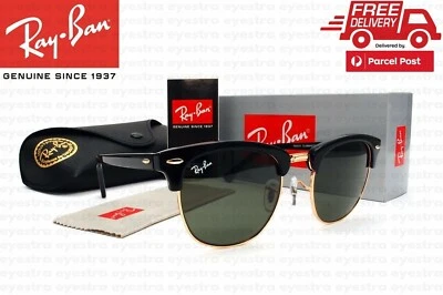 $134.99 • Buy Ray Ban Clubmaster Classic Black RB3016 W0365 51mm Sunglasses (Non-Polarised)