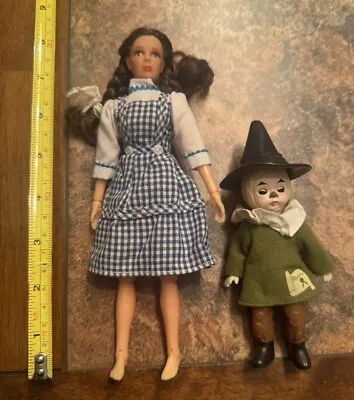 Vintage Mego Wizard Of Oz Dorothy Doll Figure & McDonald’s Scarecrow Madame ￼￼ • $13