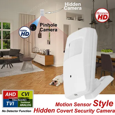 Motion Detector Style Hidden Spy Indoor CCTV Camera With Night Vision • $49.95