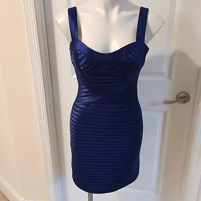 BCBG Max Azria New With Tags Blue Bandage Dress Size 8 • $50