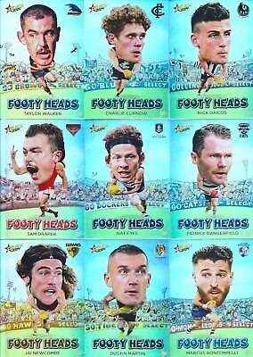 2024 Afl Select Footy Stars Footy Heads Card You Choose Your Card • $2