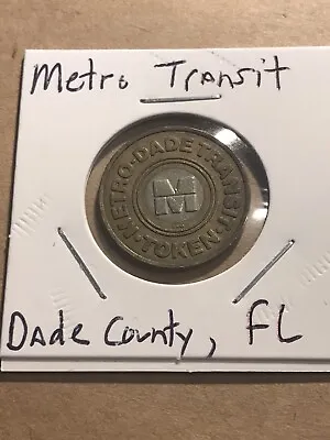 Metro Dade County (Miami Florida) Transit Token • $5