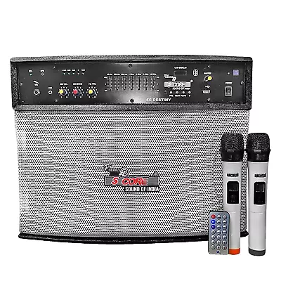 5Core Professional 400W 2-Way Karaoke Speaker KTV With Dual Handheld Microphone • $88.99