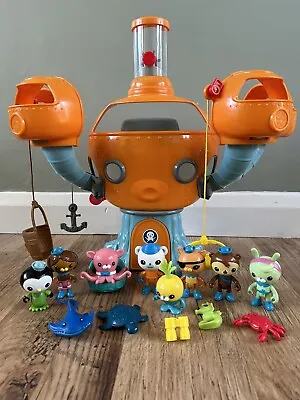 Octonauts Octopod With Steering Deck Full Set Of Figures & Accessories • £37.50