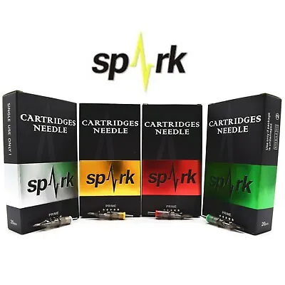 $54.99 • Buy Spark Needles 20,40,60,100PCS Disposable Tattoo Cartridge Needles RL, RS, RM, M1
