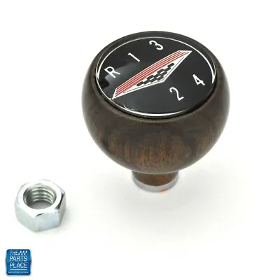 1966-1968 GTO LeMans Shift Knob Walnut Wood With 4 Speed Correct Shift Pattern • $76.99