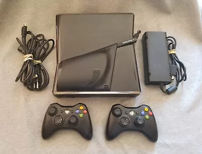 Xbox 360 S Console Bundle Lot 250GB W/ 2 Controllers + HDMI Cable • $84.99