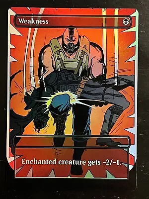 Weakness (Batman) Altered Card - Magic The Gathering Foil Version • $10