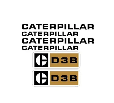 Caterpillar CAT D3B Crawler / Dozer Decals Set Stickers Vinyl 3M Tractor D 3 B • $112.70