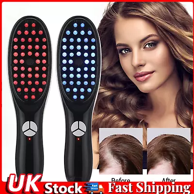 Electric Infrared Laser Hair Growth Care Head Scalp Comb Brush Grow Loss Therapy • £22.07