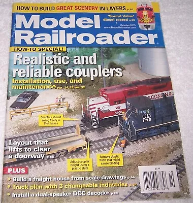 Model Railroader Magazine October 2013 Trains Railroad • $2.99