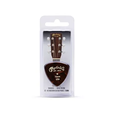 Martin #2 Guitar Pick Pack Medium 1 Dozen .73mm • $7.99