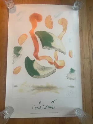 CLAES OLDENBURG Dropped Bowl Miami Poster 1988 • $98.50