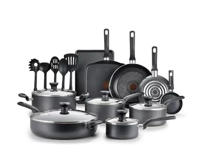 T-fal Easy Care 20 Piece Non-Stick Pots And Pans Cookware Set • $112