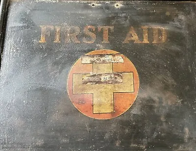 Antique Metal First Aid Box By S.Maw Son & Sons London (YV) P • £95