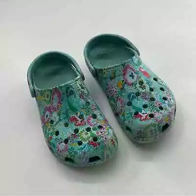 Crocs X Vera Bradley My Little Mermaid Disney Printed Clog Shoes Women’s Blue • $45