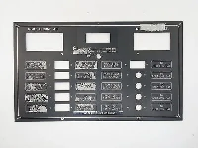 Custom 9X16 Boat Marine AC DC 9-3/4  X 16-1/2  Circuit Switch Breaker Panel • $29.95