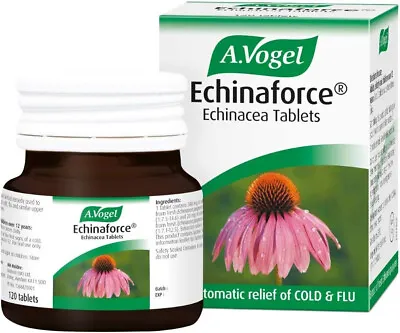 A.Vogel Echinaforce Echinacea Tablets | Relieves Cold & Flu Symptoms 120 Tablet • £11.99