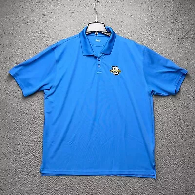 Marquette Golden Eagles Polo Shirt Mens XL Blue Under Armour Pullover NCAA • $23.95