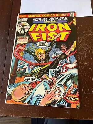 Marvel Premiere #15 VF+ 8.5 1st Appearance Iron Fist Marvel Value Stamp Intact • $325