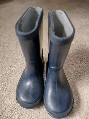Next Infant Size 5 Wellington Boots / Wellies Navy Blue Good Condition  • £5