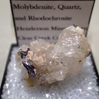 $34.95 • Buy Molybdenite, Quartz, And Rhodochrosite, Henderson Mine, Empire, Colorado