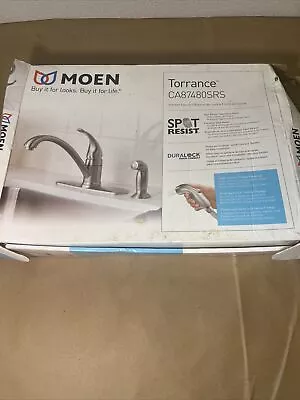 MOEN Torrance CA87480SRS Low-Arc Kitchen Faucet W/Side Sprayer Stainless • $54.10