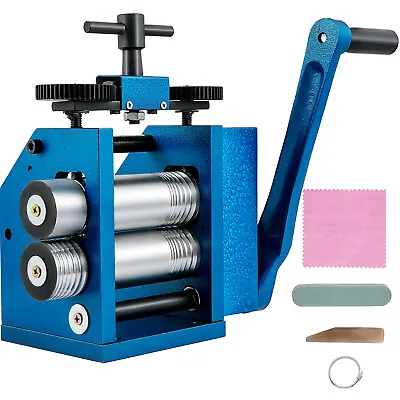 VEVOR Manual Combination Rolling Mill 4.4 /112 Mm 2 Rolller Sheet Wire Tableting • $130.99