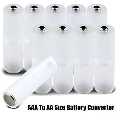 Batteries Adapter Cell Battery Converter AAA To AA Size Switcher Adaptor Case • $7.91