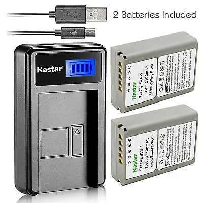 $8.89 • Buy Kastar Battery And LCD Slim USB Charger For Olympus BLN-1 OM-D E-M1 M5 PEN E-P5