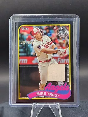 2024 Topps Mike Trout Game-Used Bat Relic Black /199 • $13