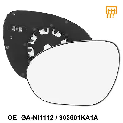 Mirror Glass Heated W/ Backing Left Side LH For Nissan Cube Juke 2009-2014 • $17.99